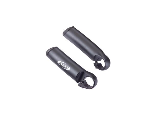 BBB Three-D BBE-05 Bar Ends Rett, sort, alu 